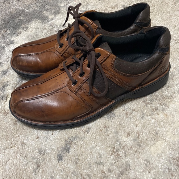 Streetcars Mens brown leather diplomat casual comfort hybrid work shoes size 13 - Picture 3 of 7